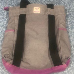 Life is good shoulder bag
